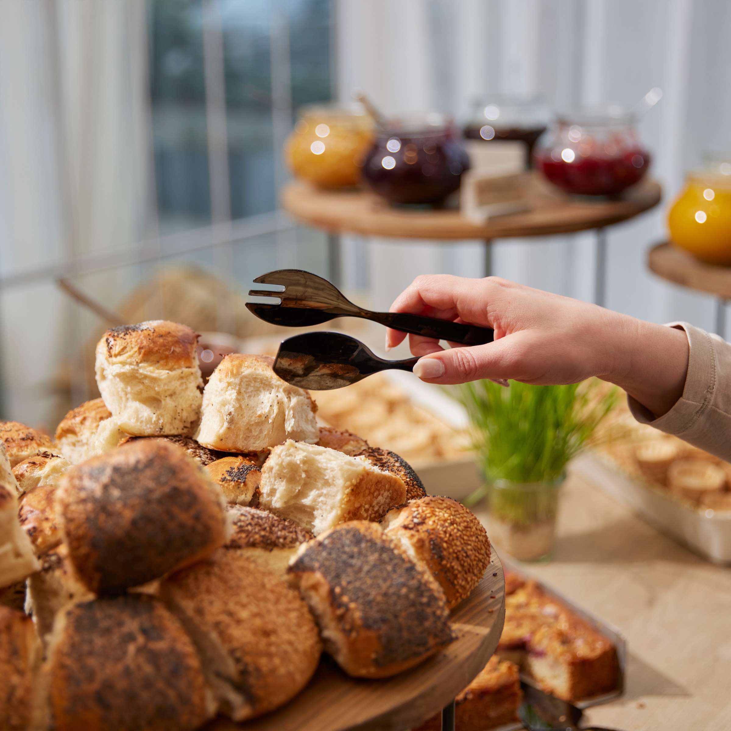 BUFFET Aufschnittgabel PVD schwarz