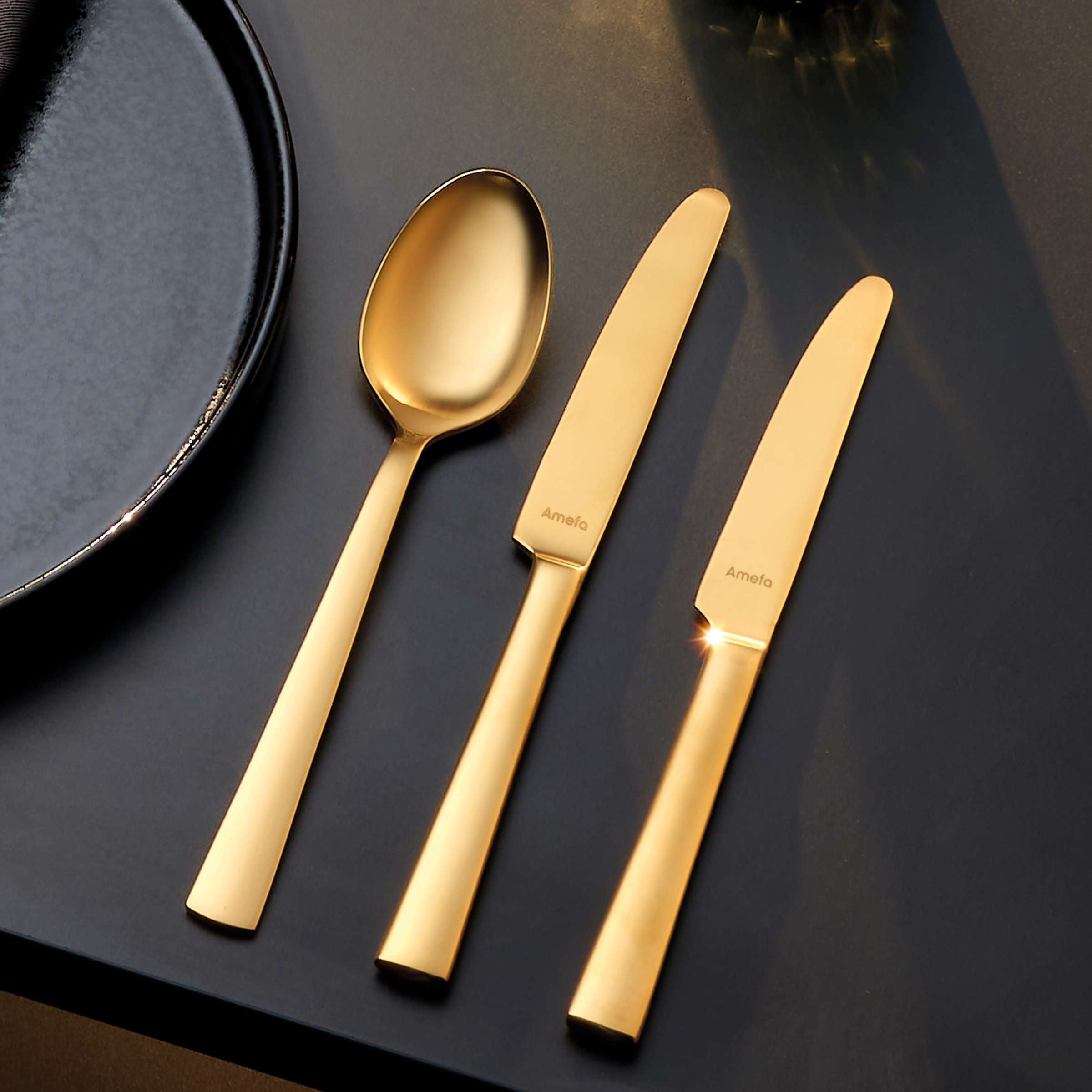 VENTURA Besteckset 24-teilig PVD gold