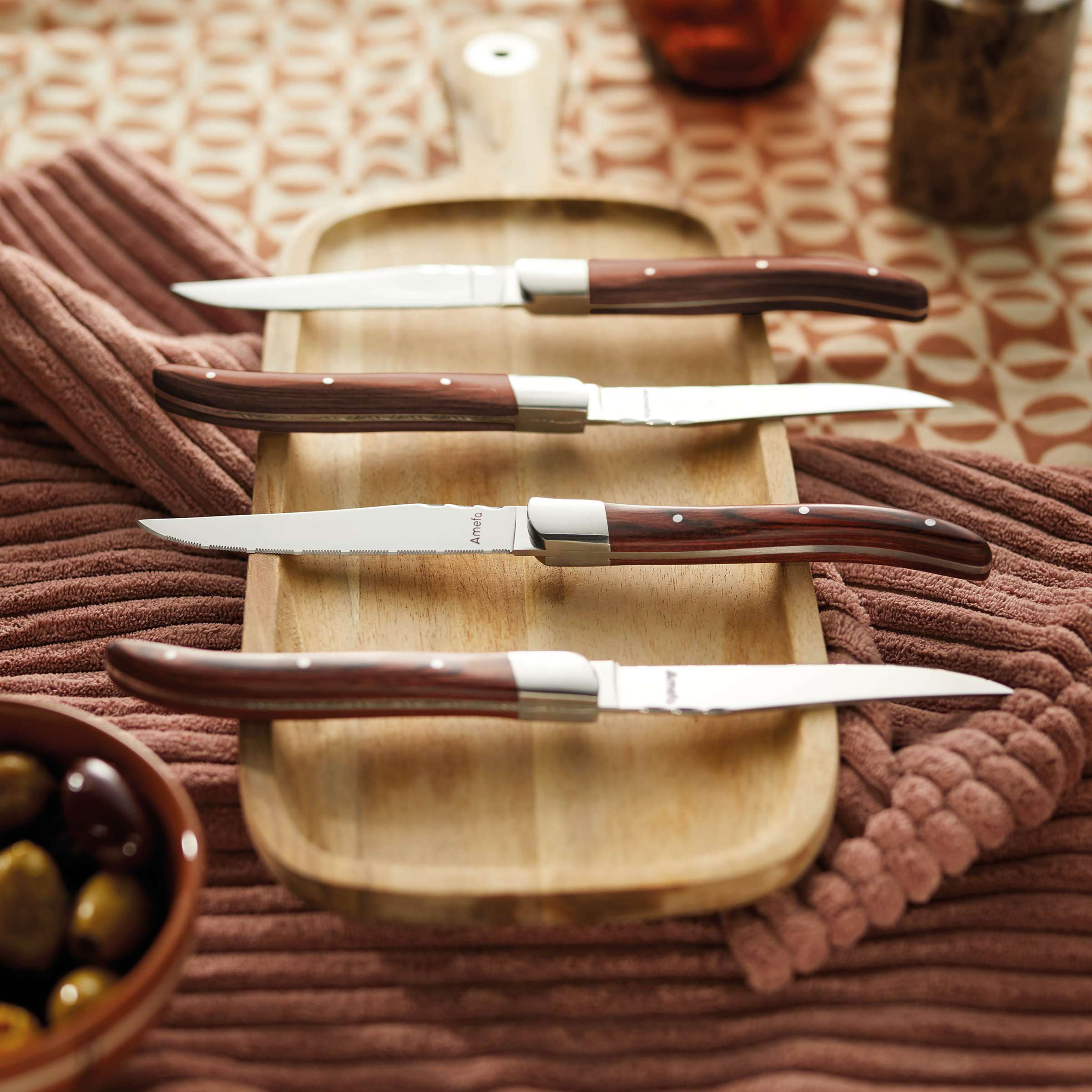 ROYAL STEAK Steakbesteck Set 4-teilig holz