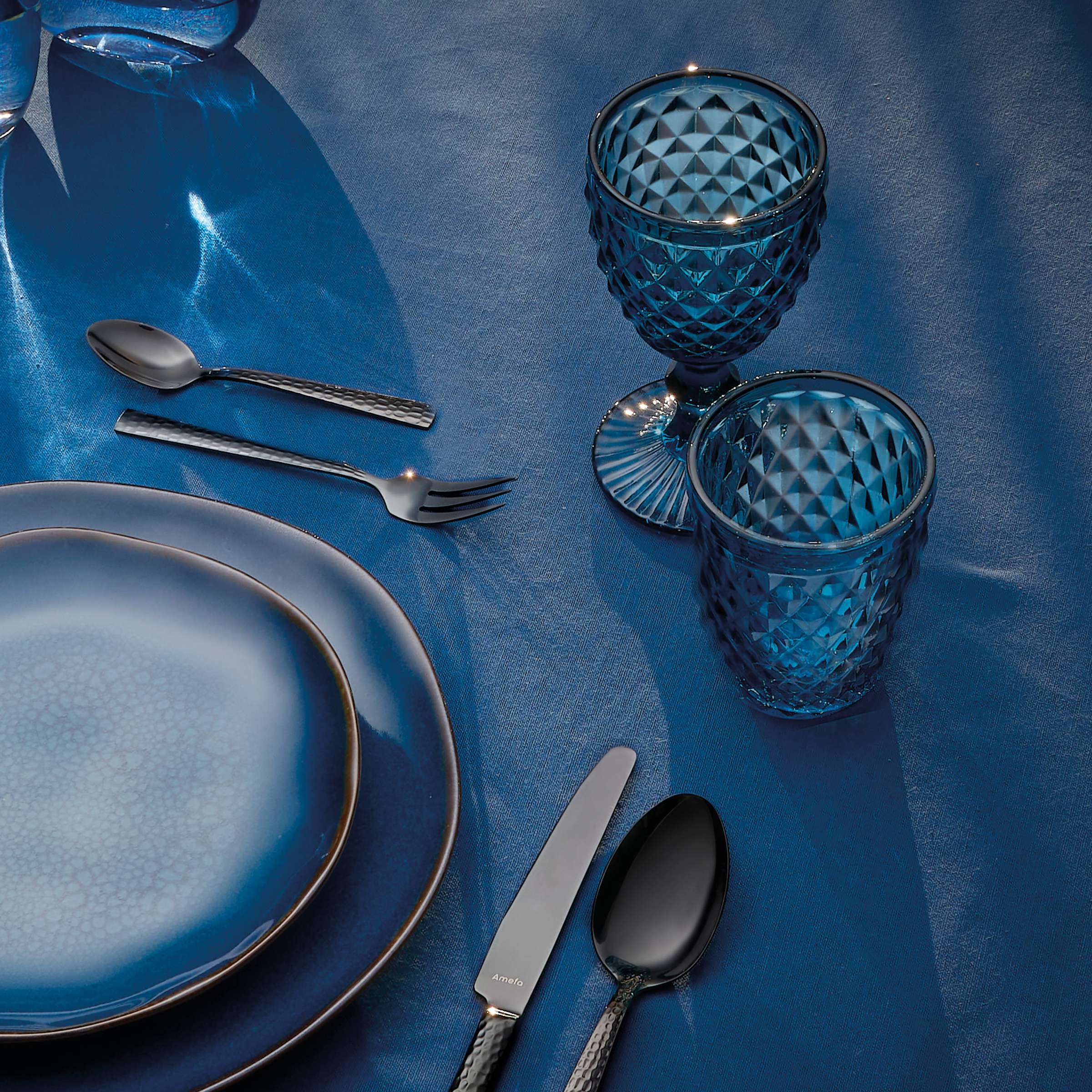 DIAMOND Weinglas blau 6 Stück