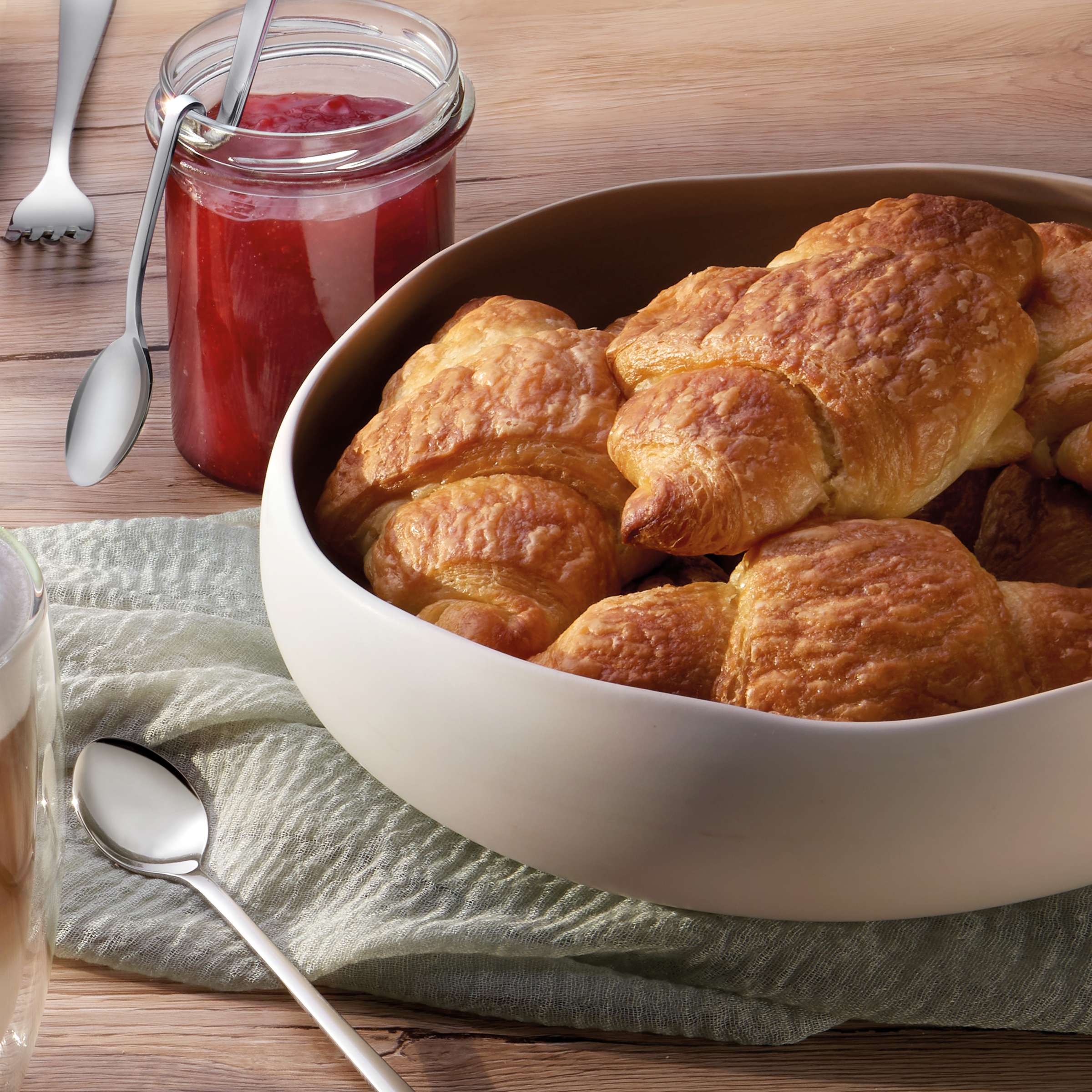 OSLO LINEN Schüssel groß weiß