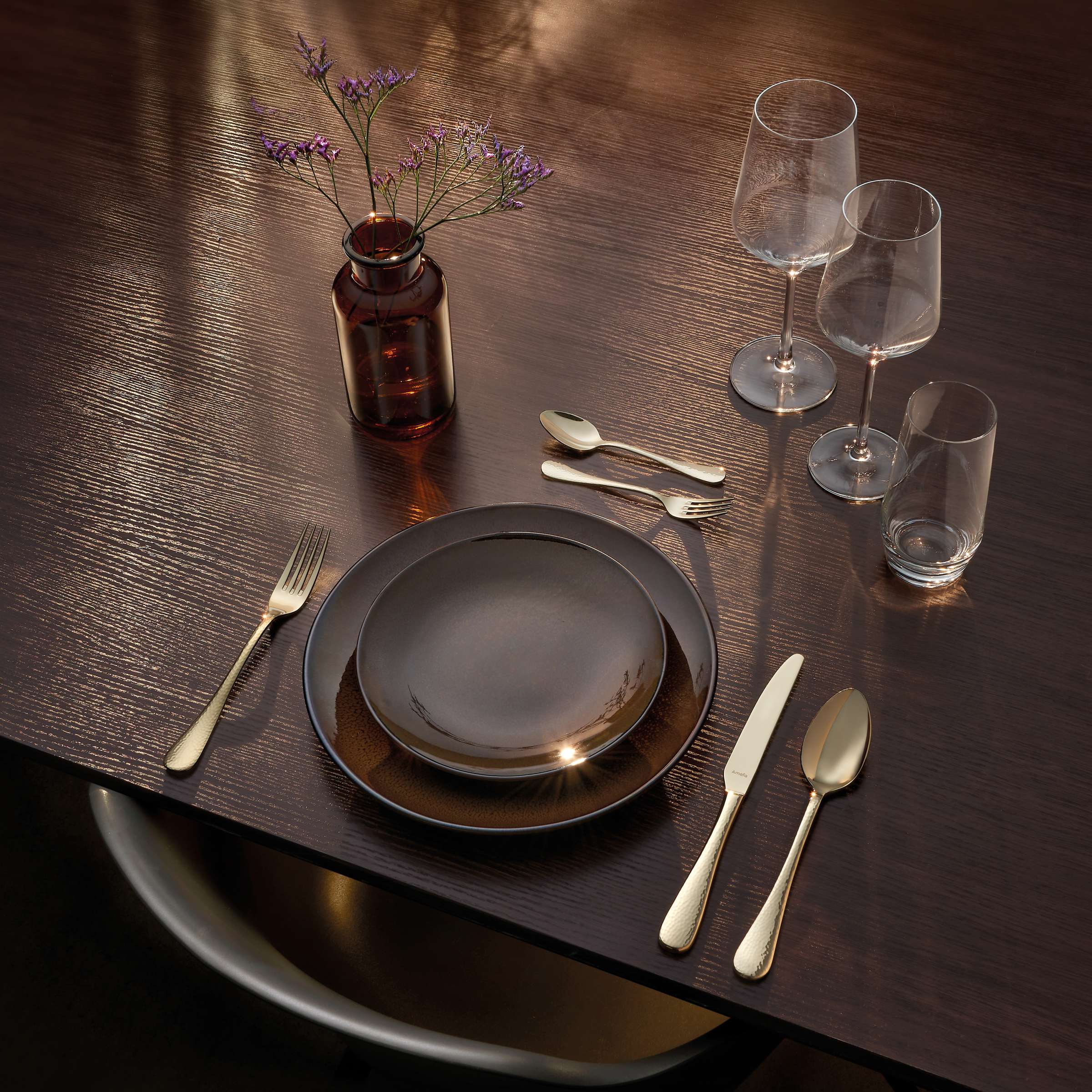 SIERRA Besteckset 24-teilig PVD champagner