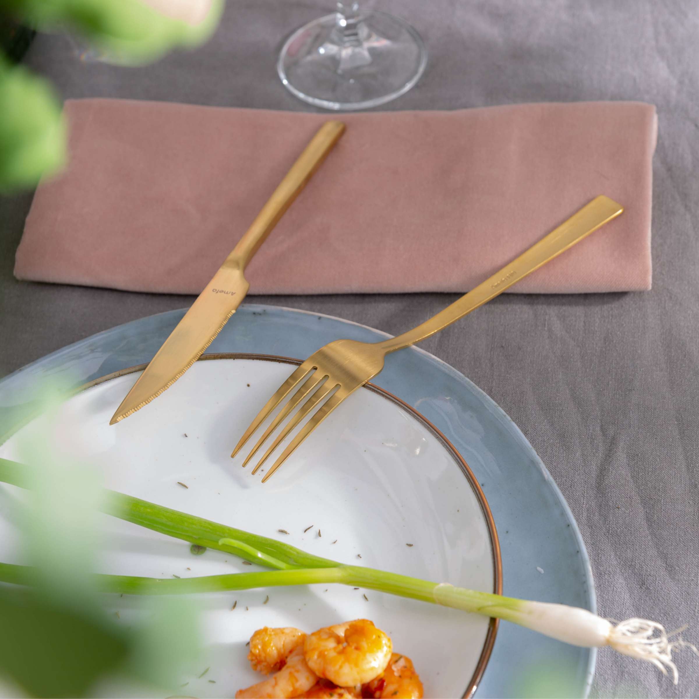 MANILLE Besteckset 16-teilig PVD gold