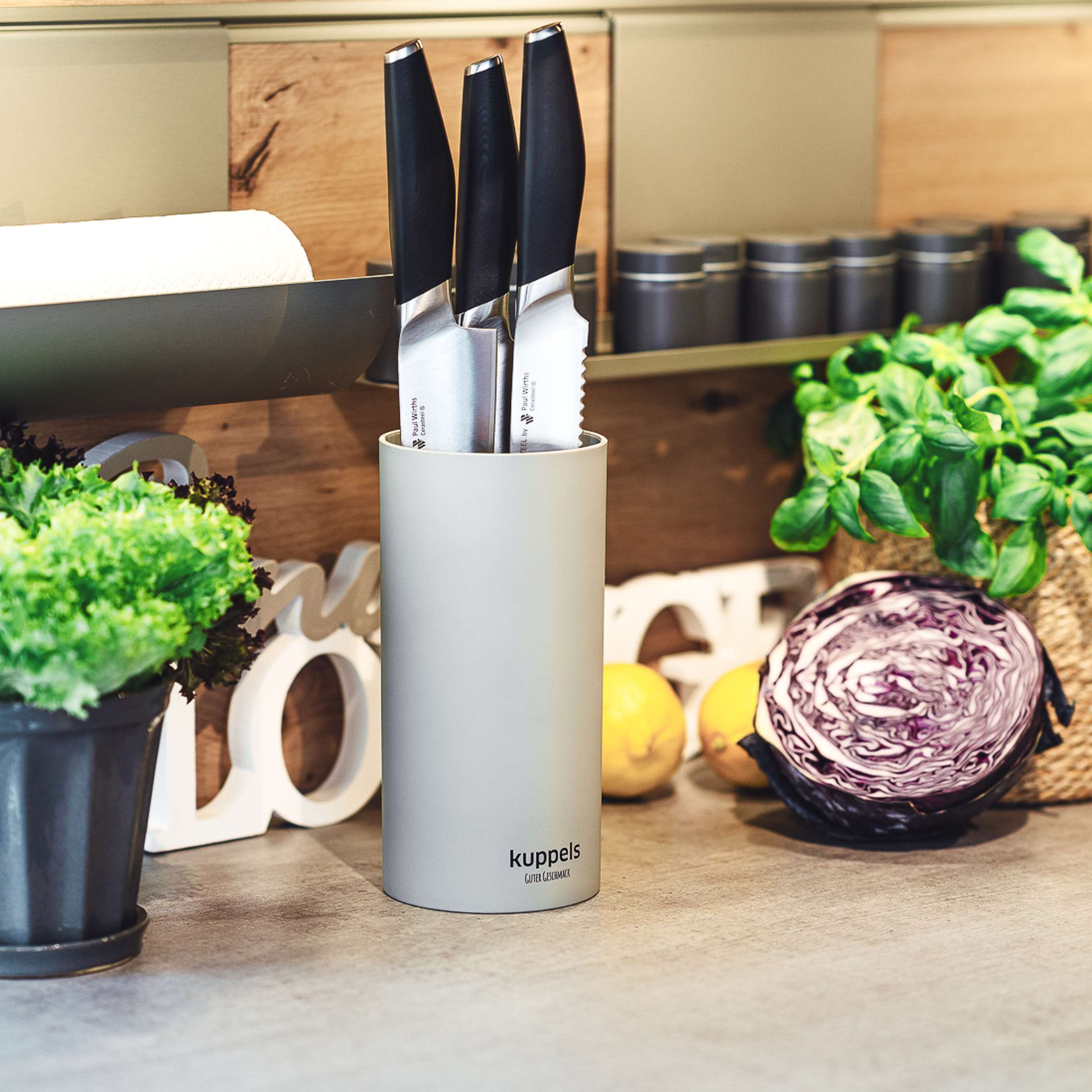 ALL4ONE Messerblock mit Borsteneinsatz