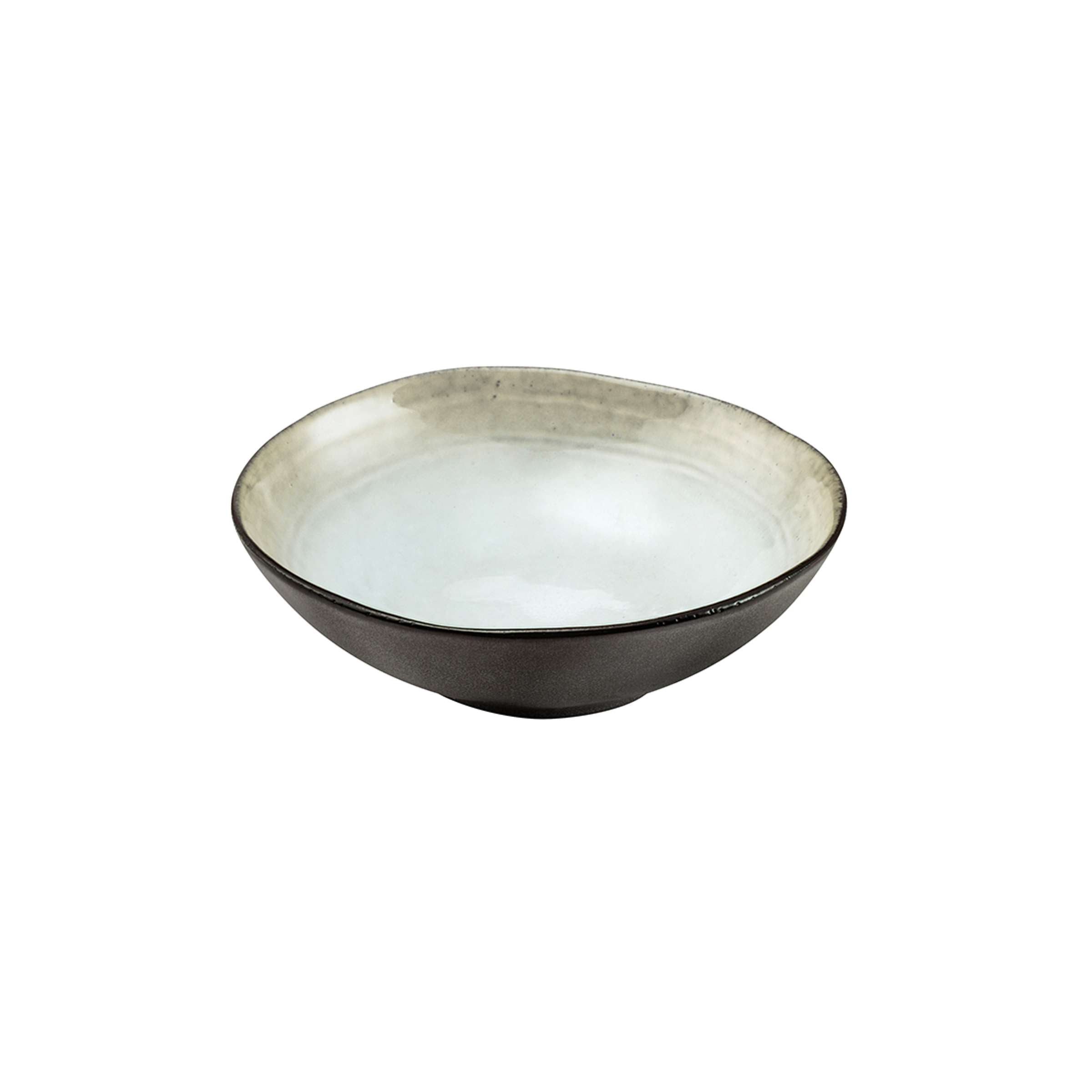 SHADOW NACRE Schüssel groß grau,weiß 6 Stück