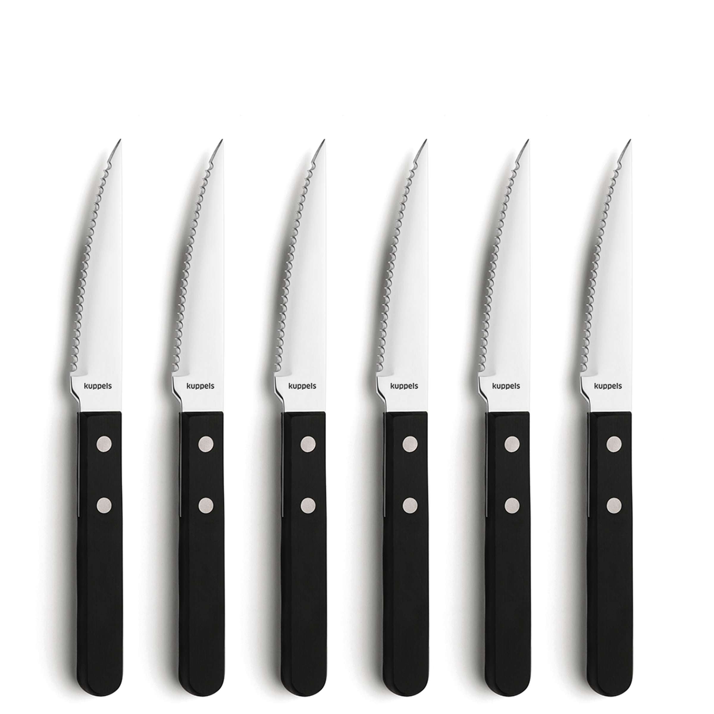 FILET Steakmesser Set 6-teilig schwarz