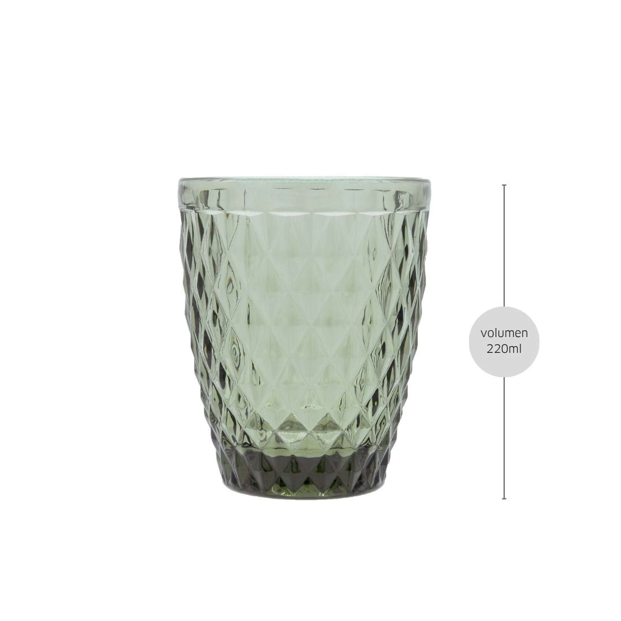 DIAMOND Trinkglas rauchgrau 6 Stück