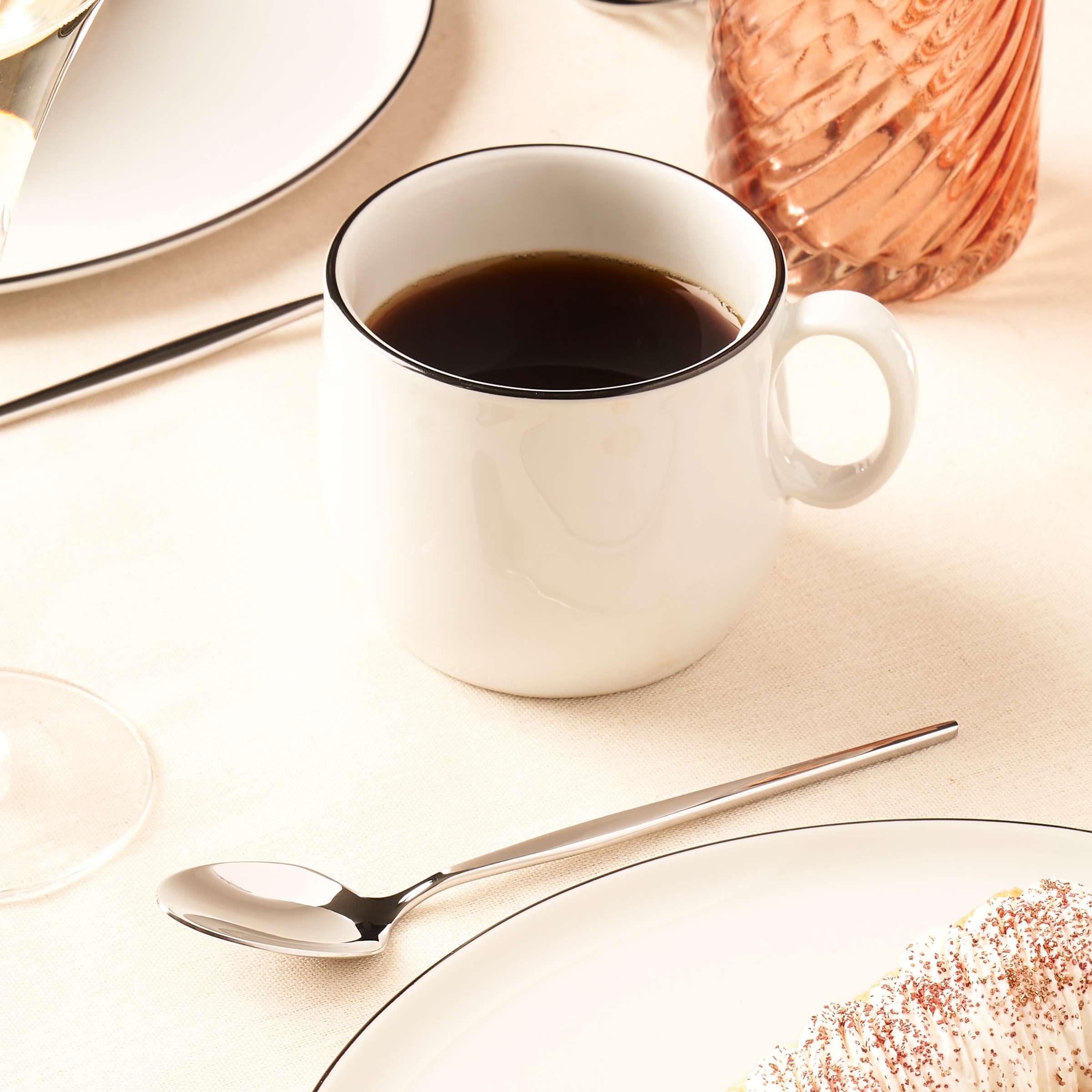 YAKA BLACK Tasse schwarz,weiß 6 Stück