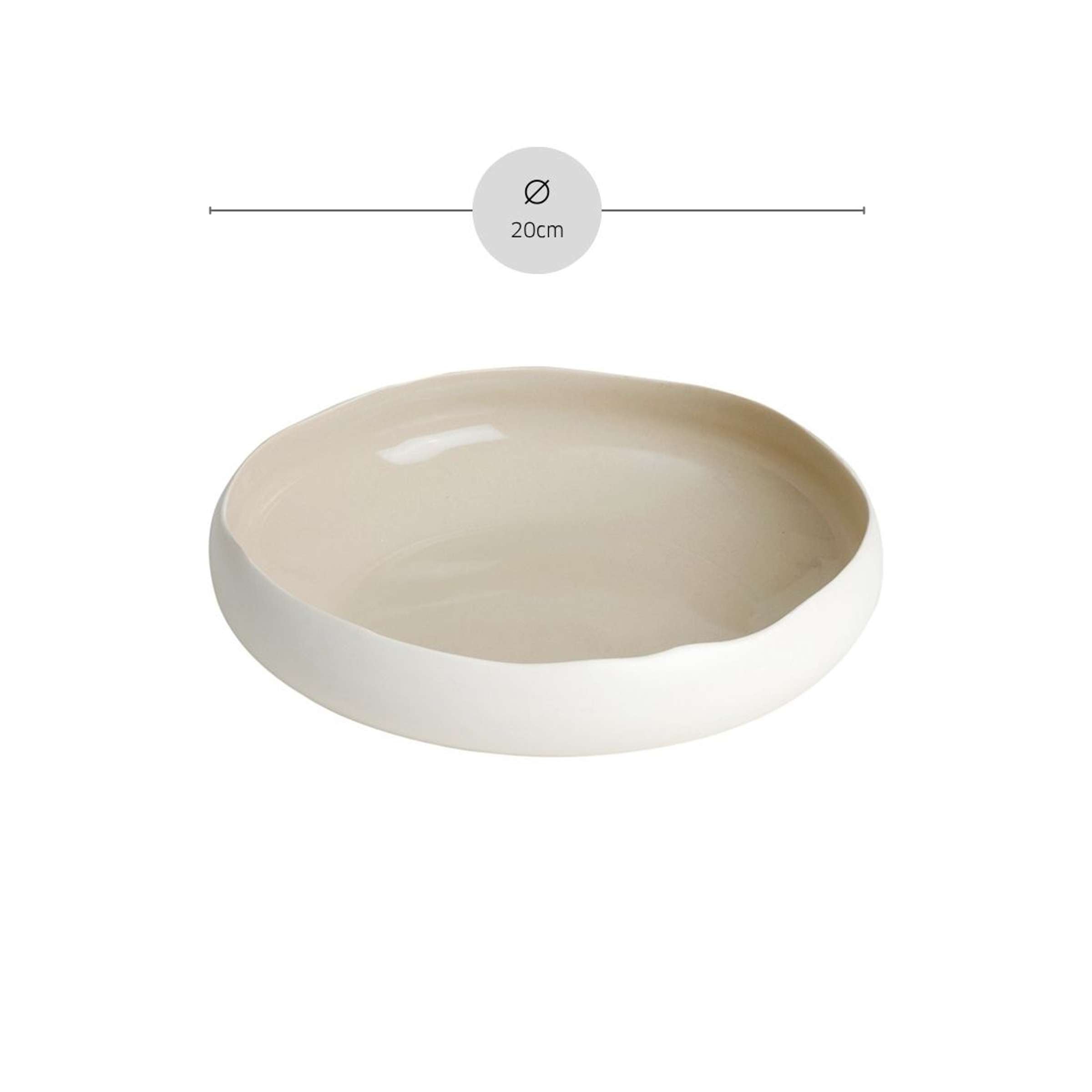 OSLO LINEN Suppenteller weiß 6 Stück