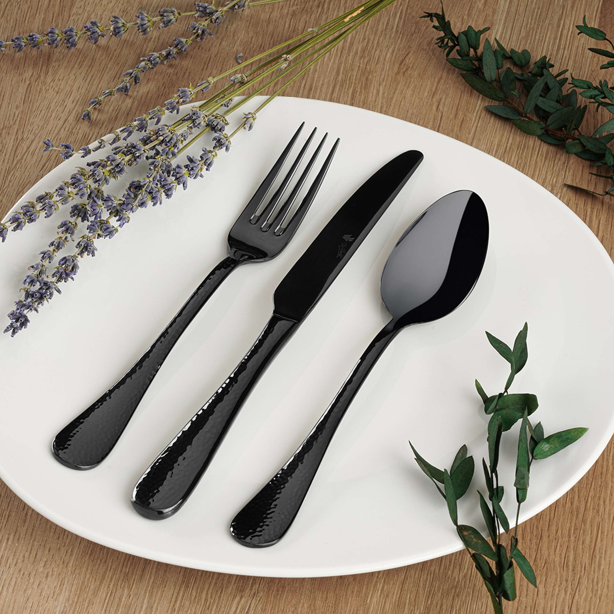 MONDO Besteckset 24-teilig PVD schwarz