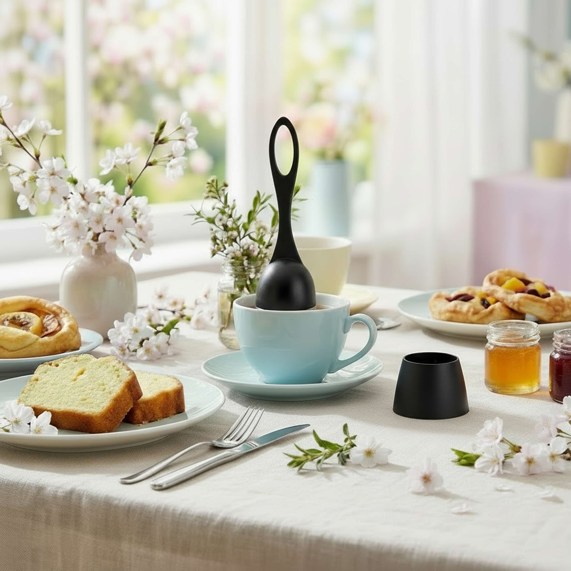 TEA TIME Tee Ei mit Stand