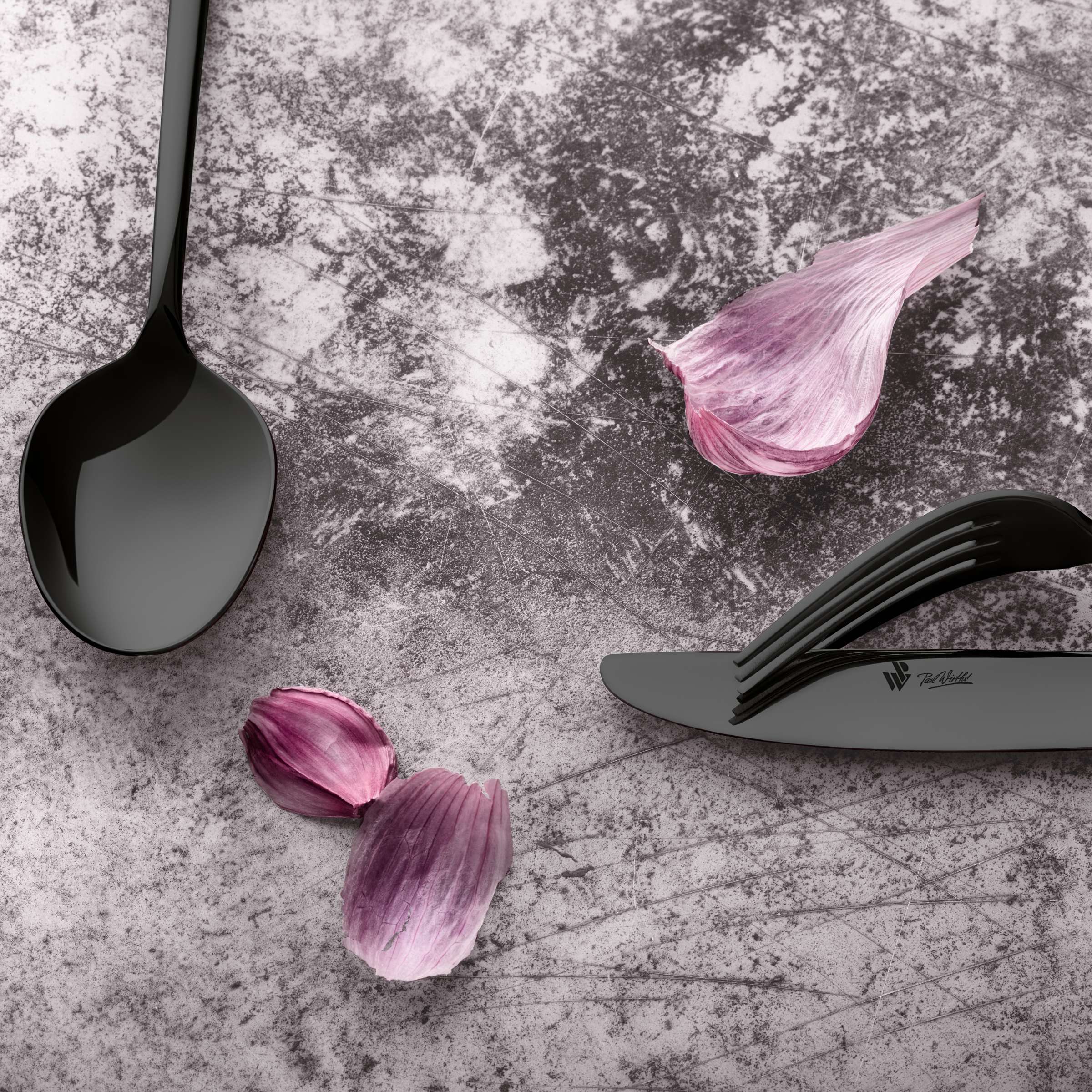 VIVENDI Besteckset 30-teilig PVD schwarz