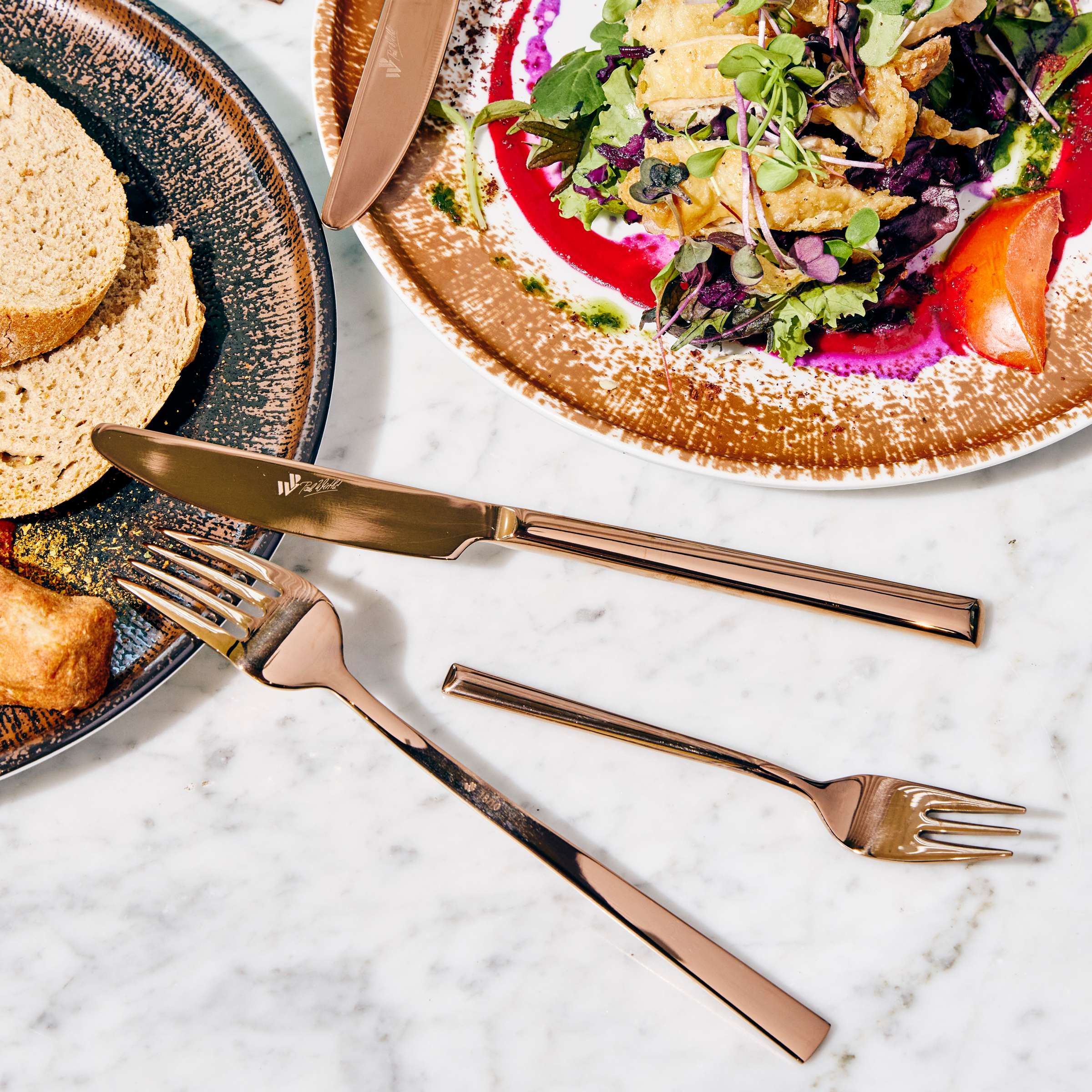 VIVENDI Besteckset 30-teilig PVD kupfer