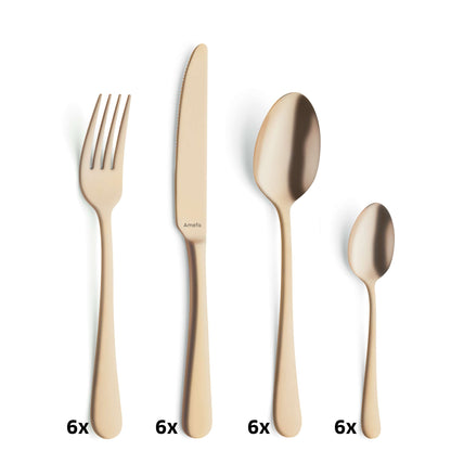 AUSTIN Besteckset 16-teilig PVD gold