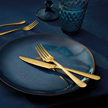 AUSTIN Longdrink-/Latte Macchiato Löffel Set 6-teilig PVD gold