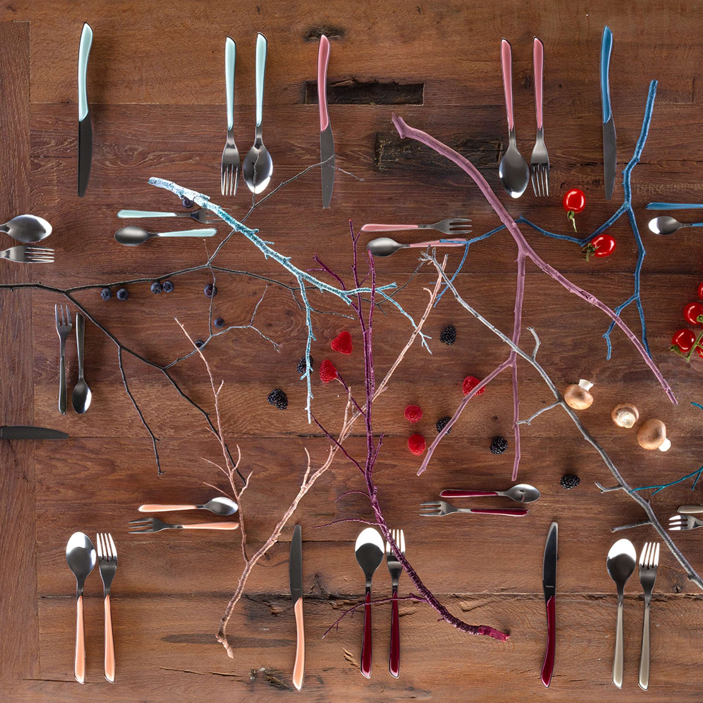 PRISMA Besteckset 24-teilig denim blau