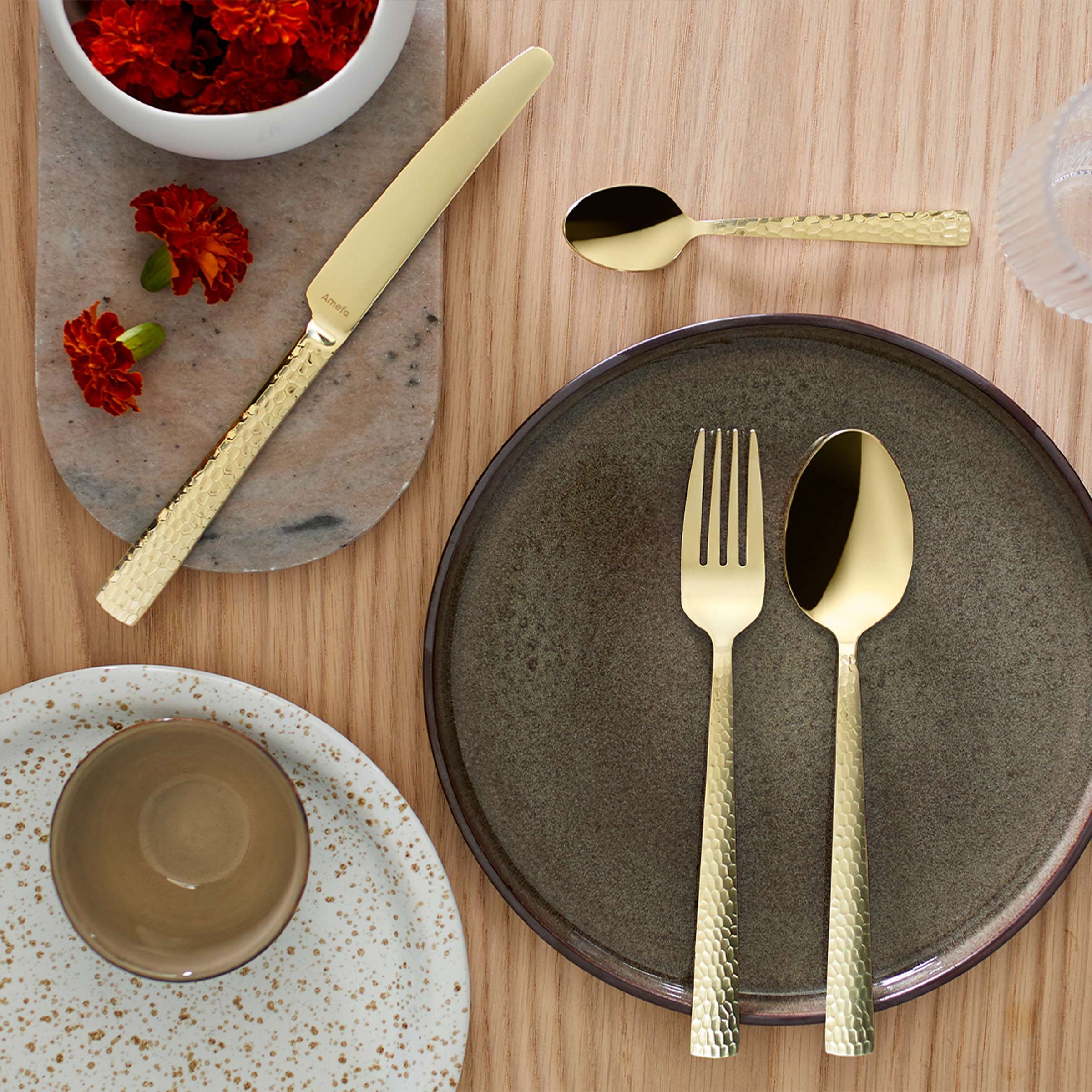 FELICITY Besteckset 24-teilig PVD champagner