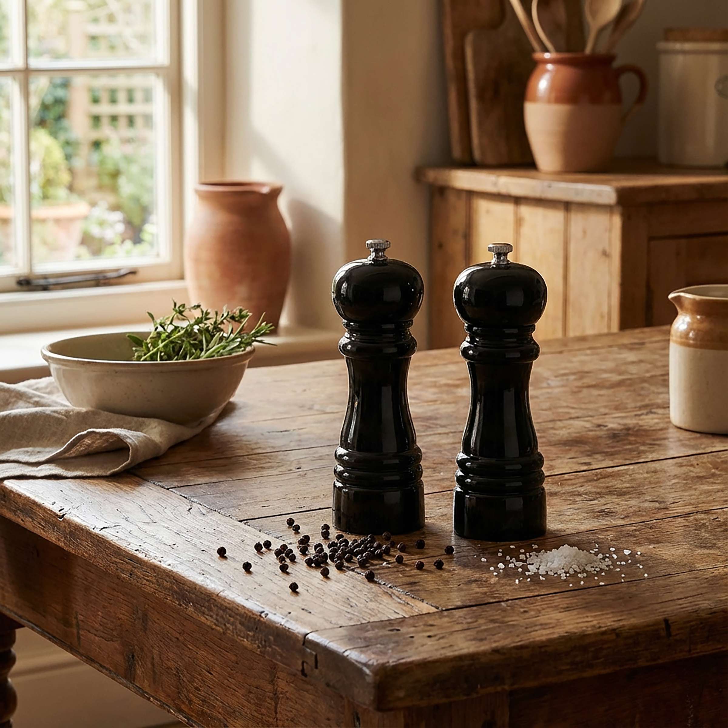 MODERN Salz-/Pfeffermühle Set 2-teilig schwarz