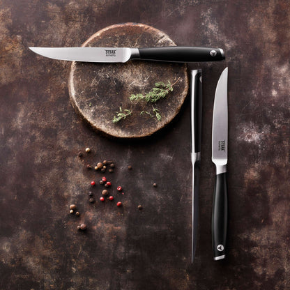 TENDERLOIN Steakmesser Vollheft schwarz