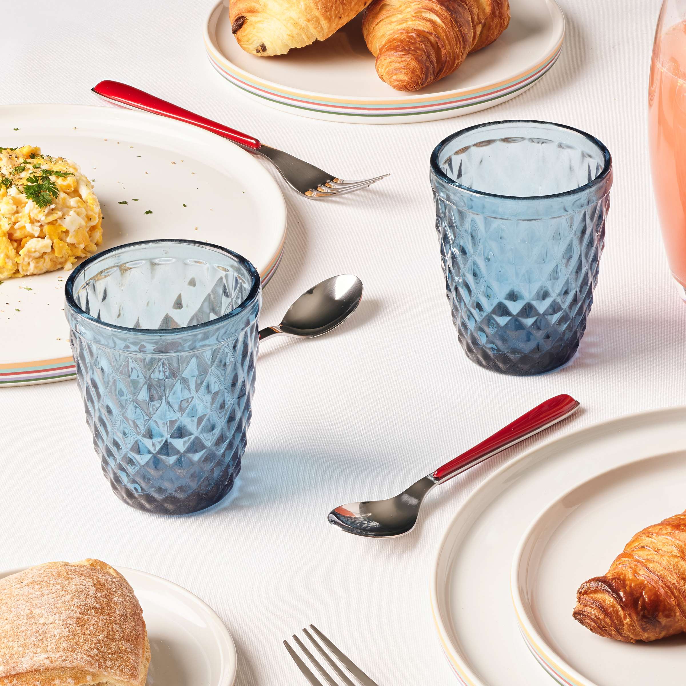 DIAMOND Trinkglas blau 6 Stück