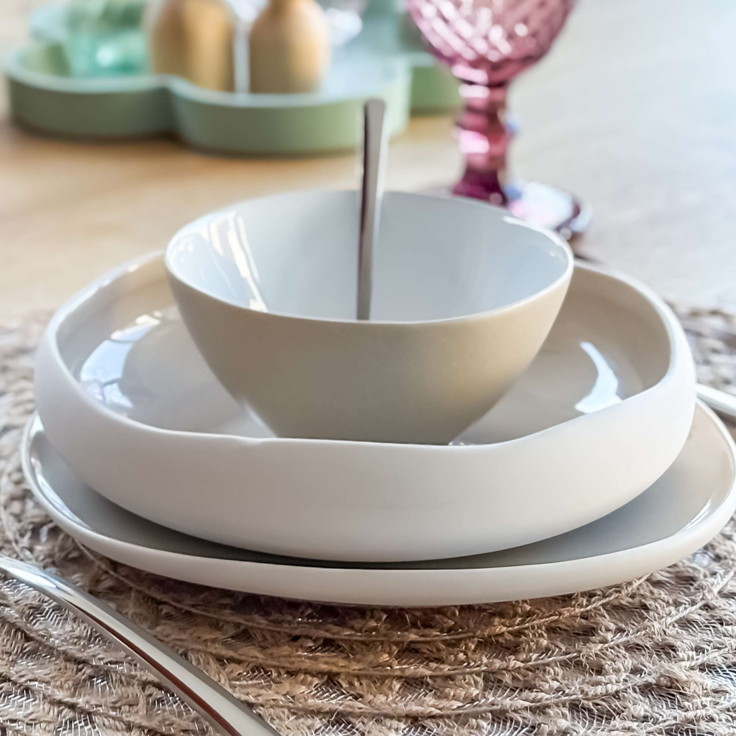 OSLO WHITE Suppenteller weiß 6 Stück