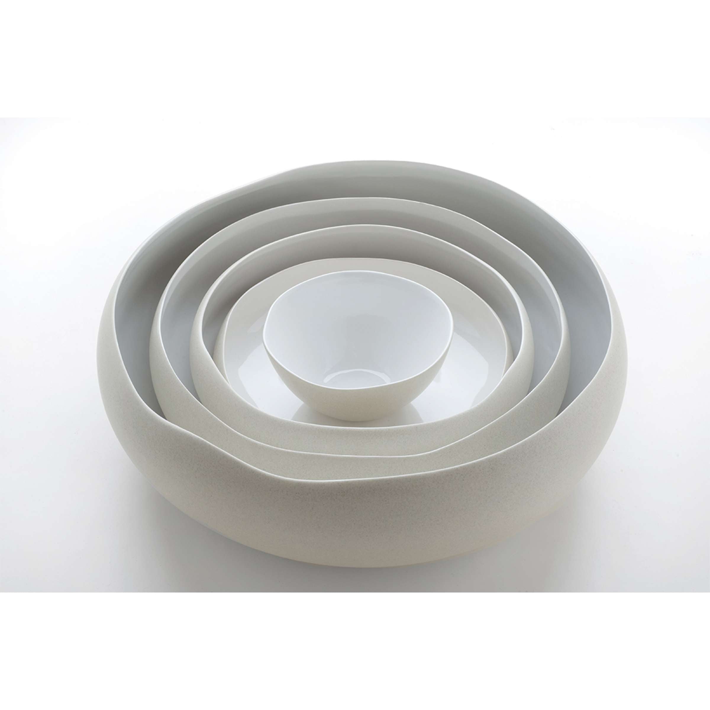 OSLO WHITE Schüssel mittel weiß