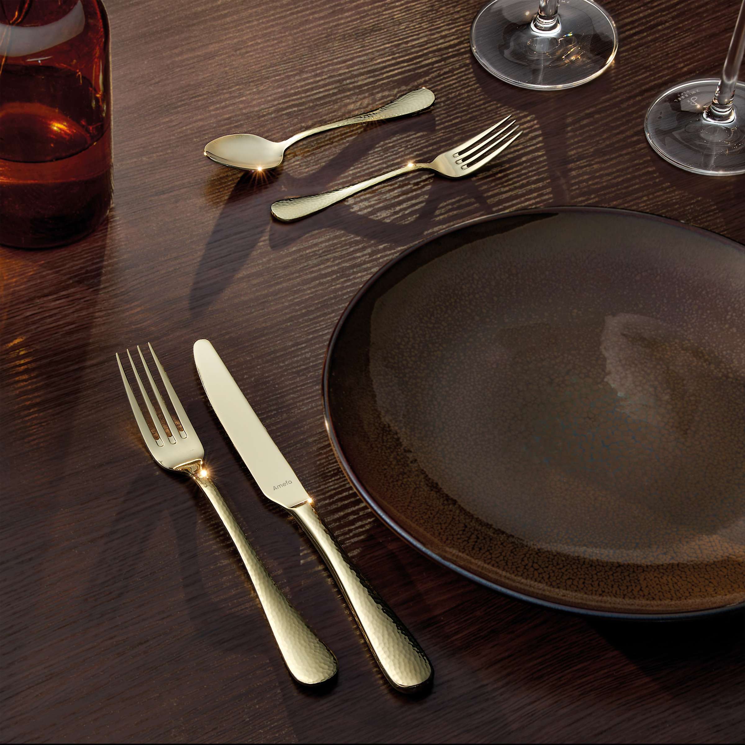 SIERRA Besteckset 24-teilig PVD champagner