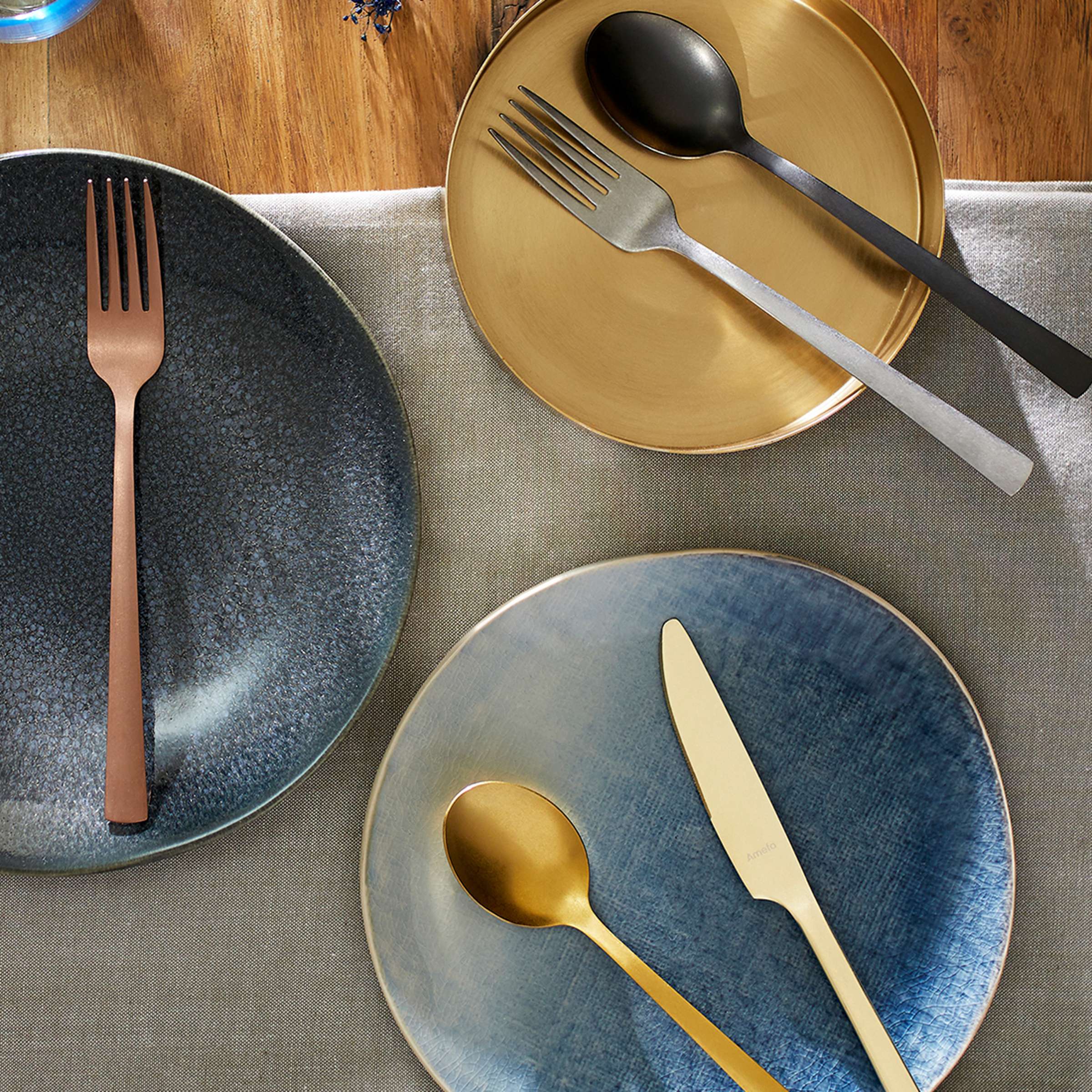 MANILLE Besteckset 16-teilig PVD schwarz