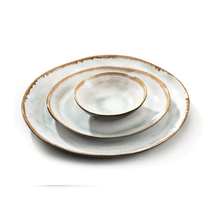 SHADOW AQUA Dessertteller blau,grau 6 Stück