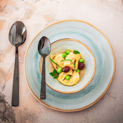 SHADOW AQUA Speiseteller blau,grau 6 Stück