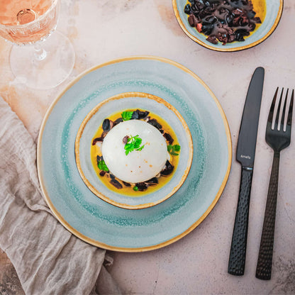 SHADOW AQUA Speiseteller blau,grau 6 Stück