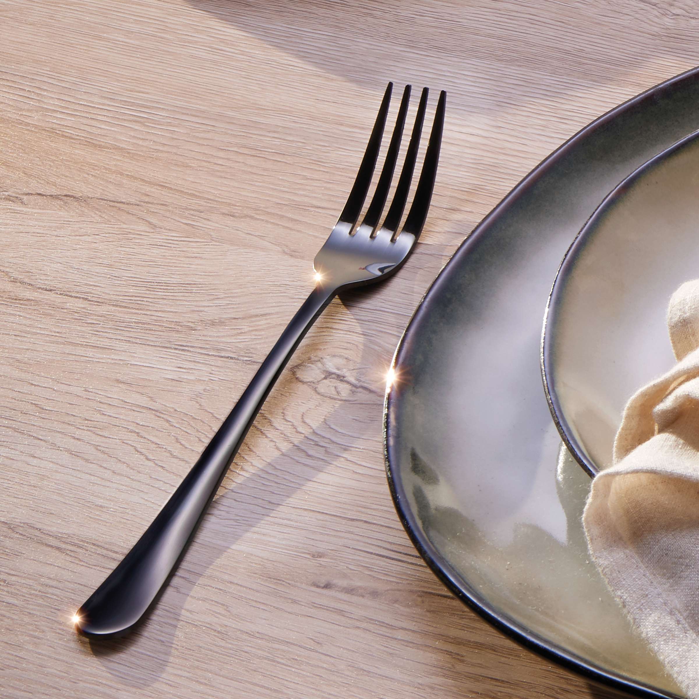 DELIA Besteckset 30-teilig PVD schwarz