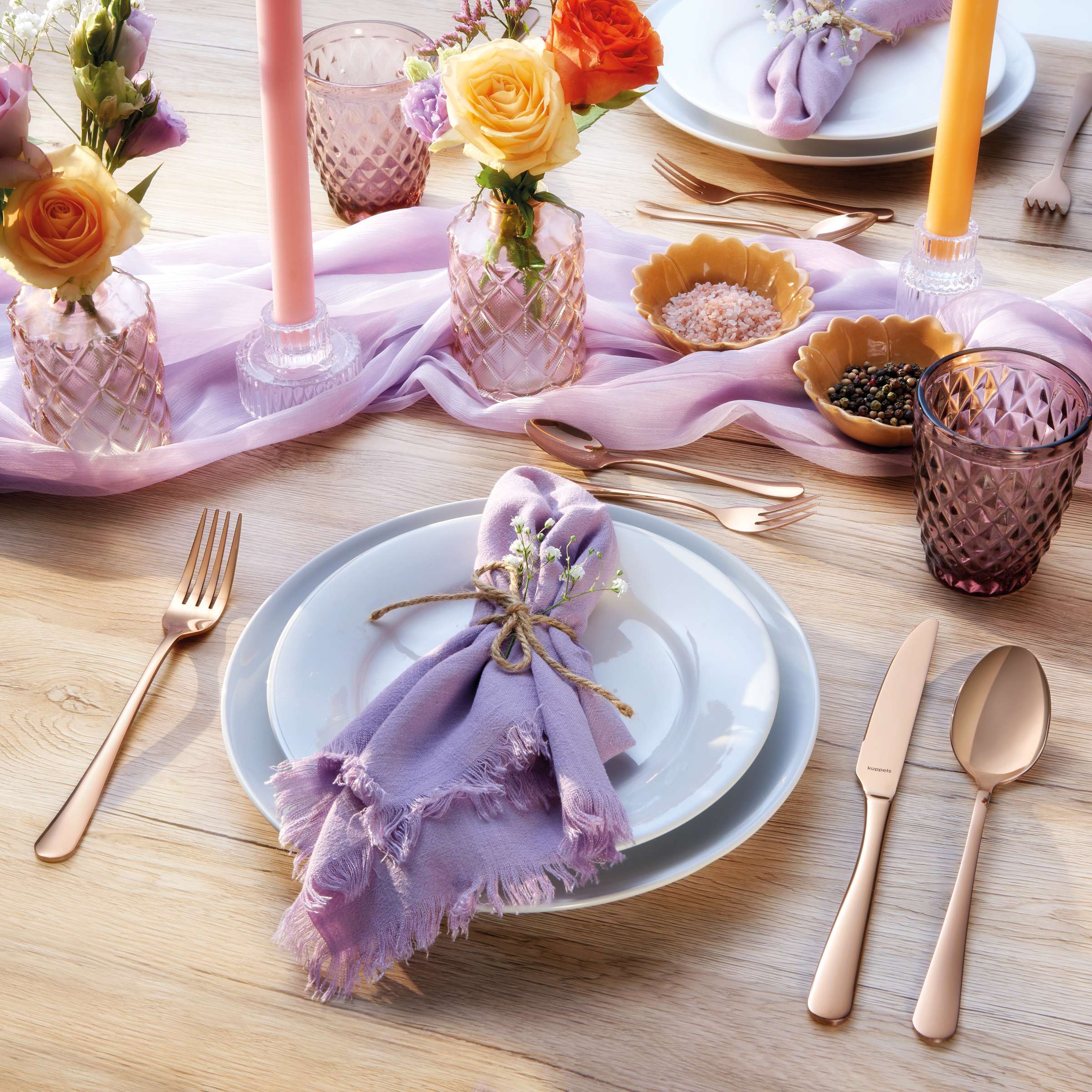 DIAMOND Trinkglas lila 6 Stück