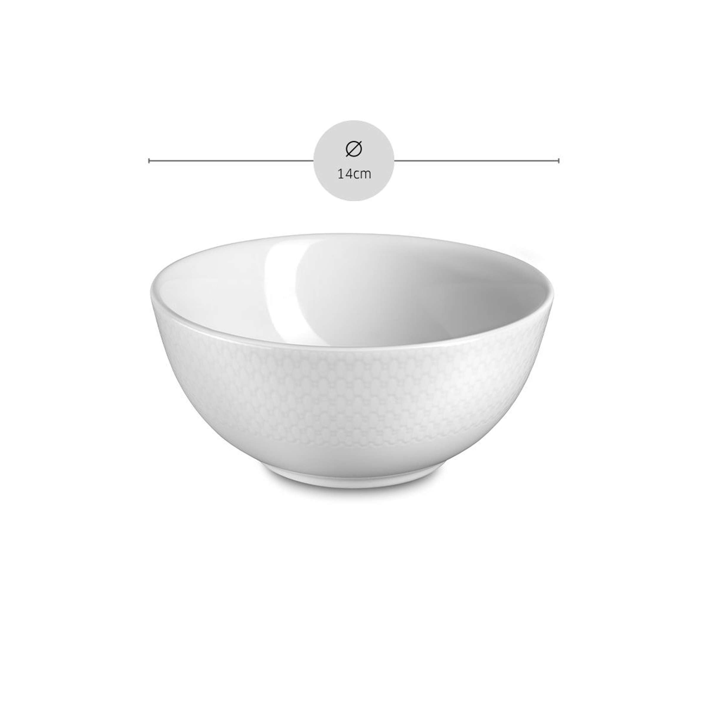 IZY Müslischale weiß 6 Stück