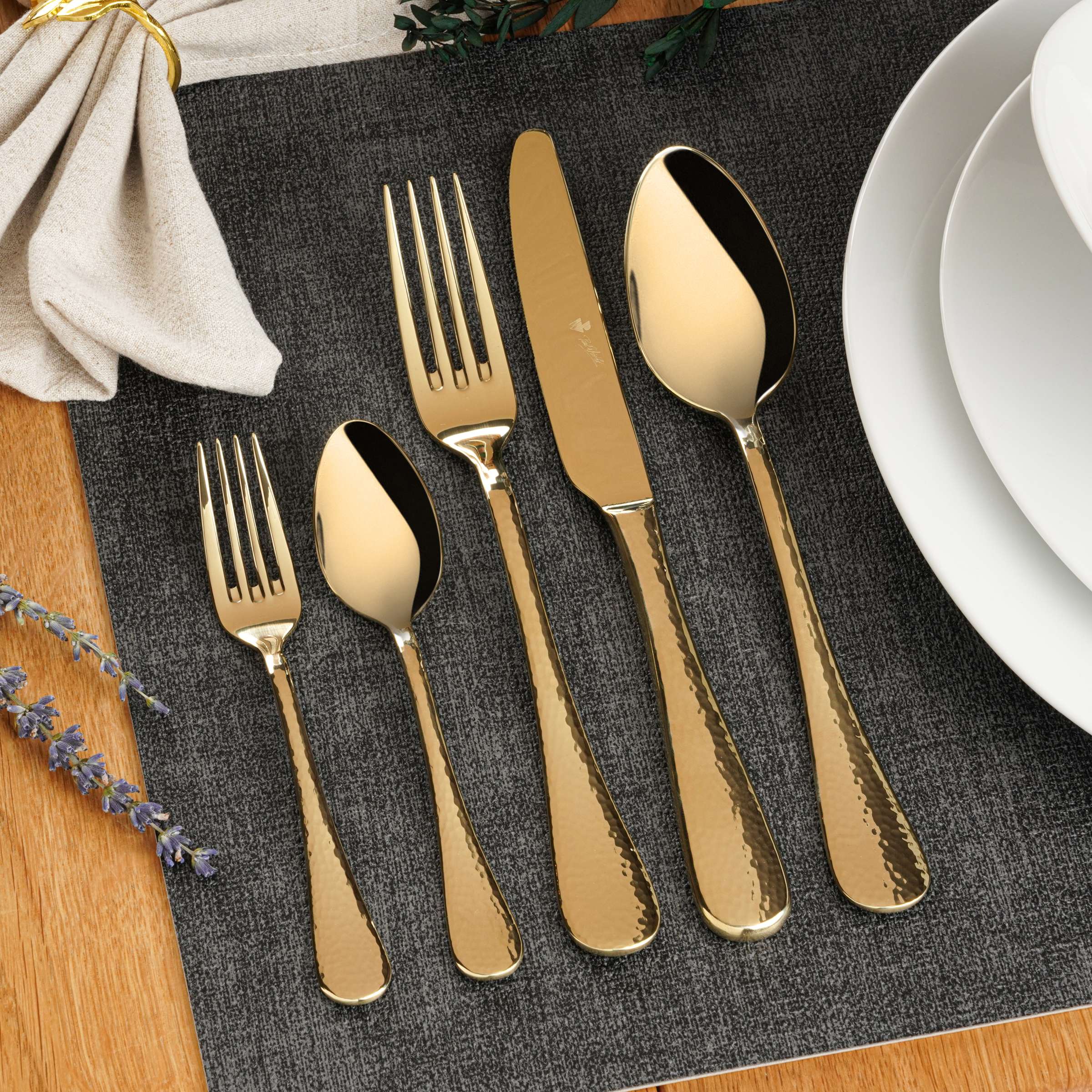 MONDO Besteckset 24-teilig PVD champagner