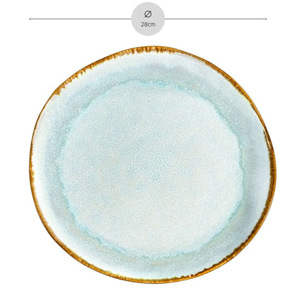 SHADOW AQUA Speiseteller blau,grau 6 Stück