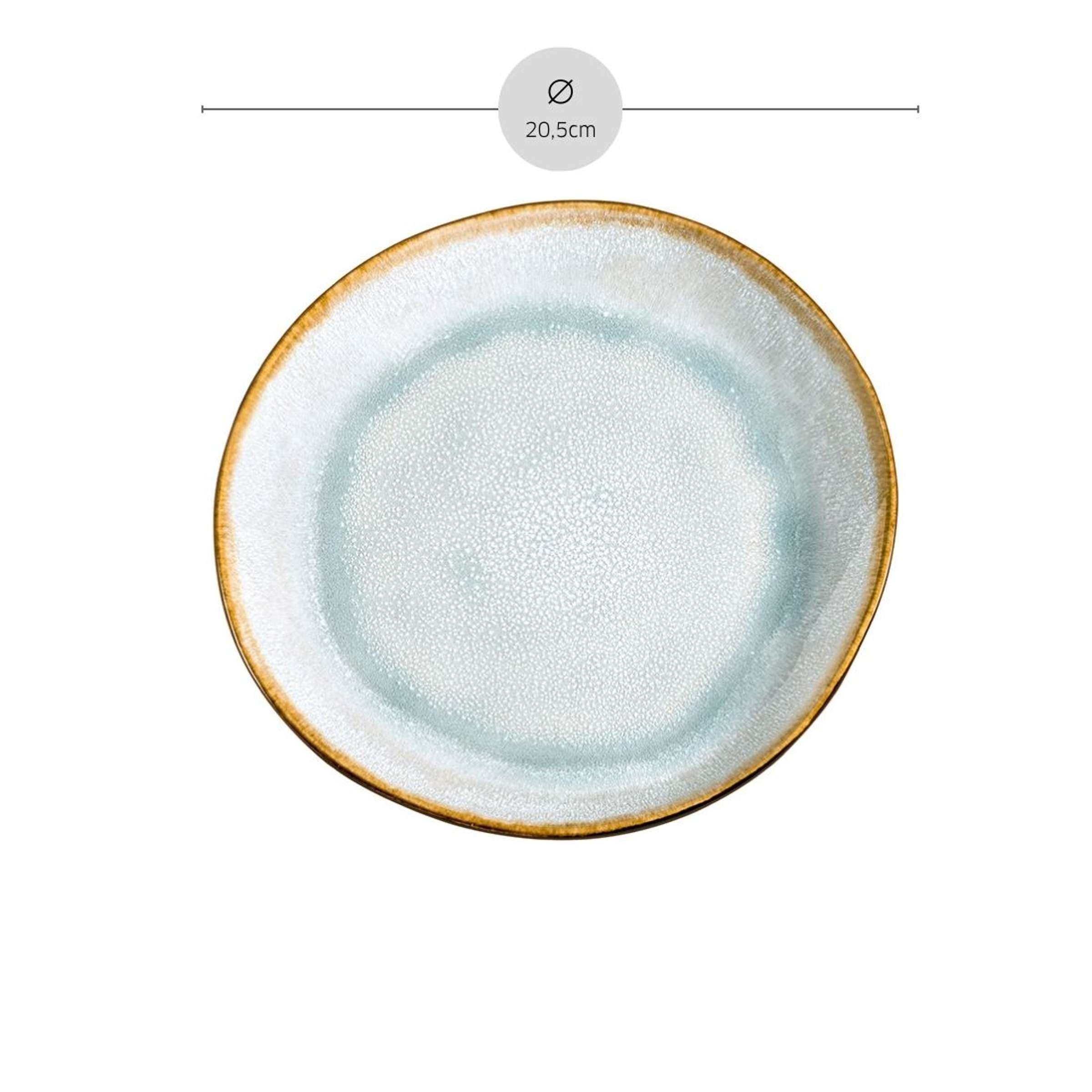 SHADOW AQUA Dessertteller blau,grau 6 Stück