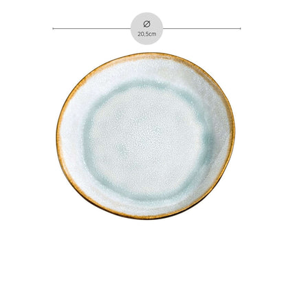 SHADOW AQUA Dessertteller blau,grau 6 Stück