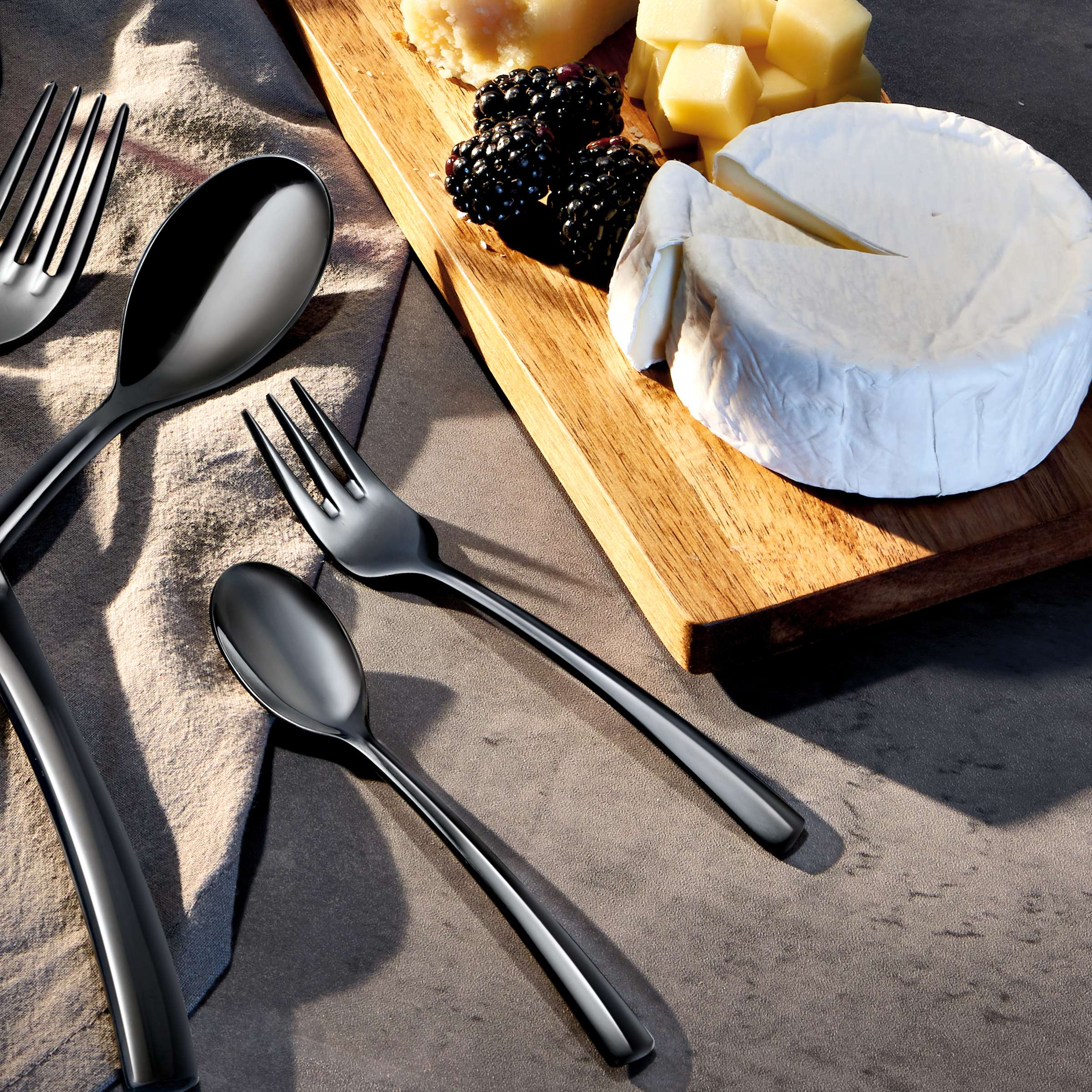 SWING Besteckset 24-teilig PVD schwarz