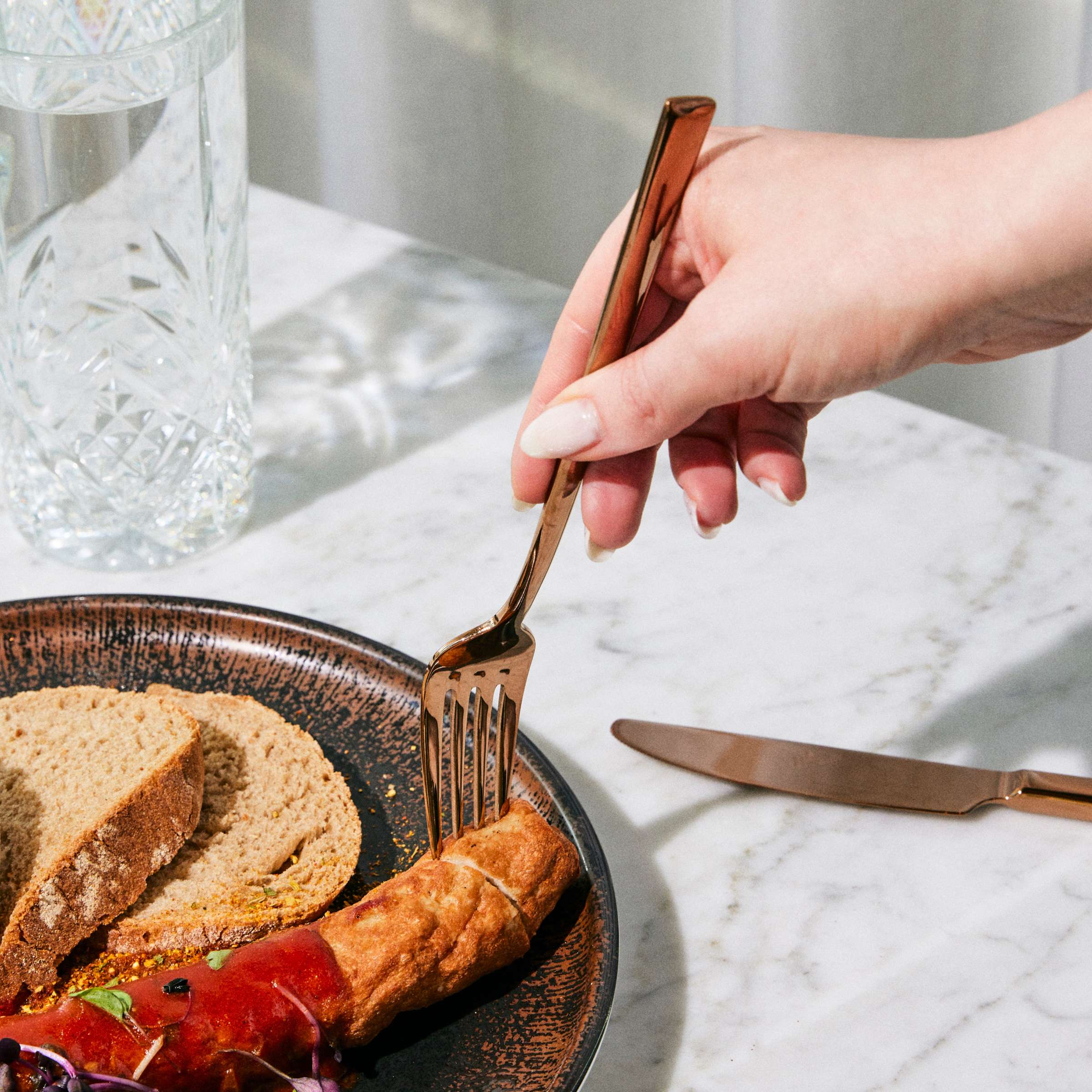 VIVENDI Besteckset 30-teilig PVD kupfer