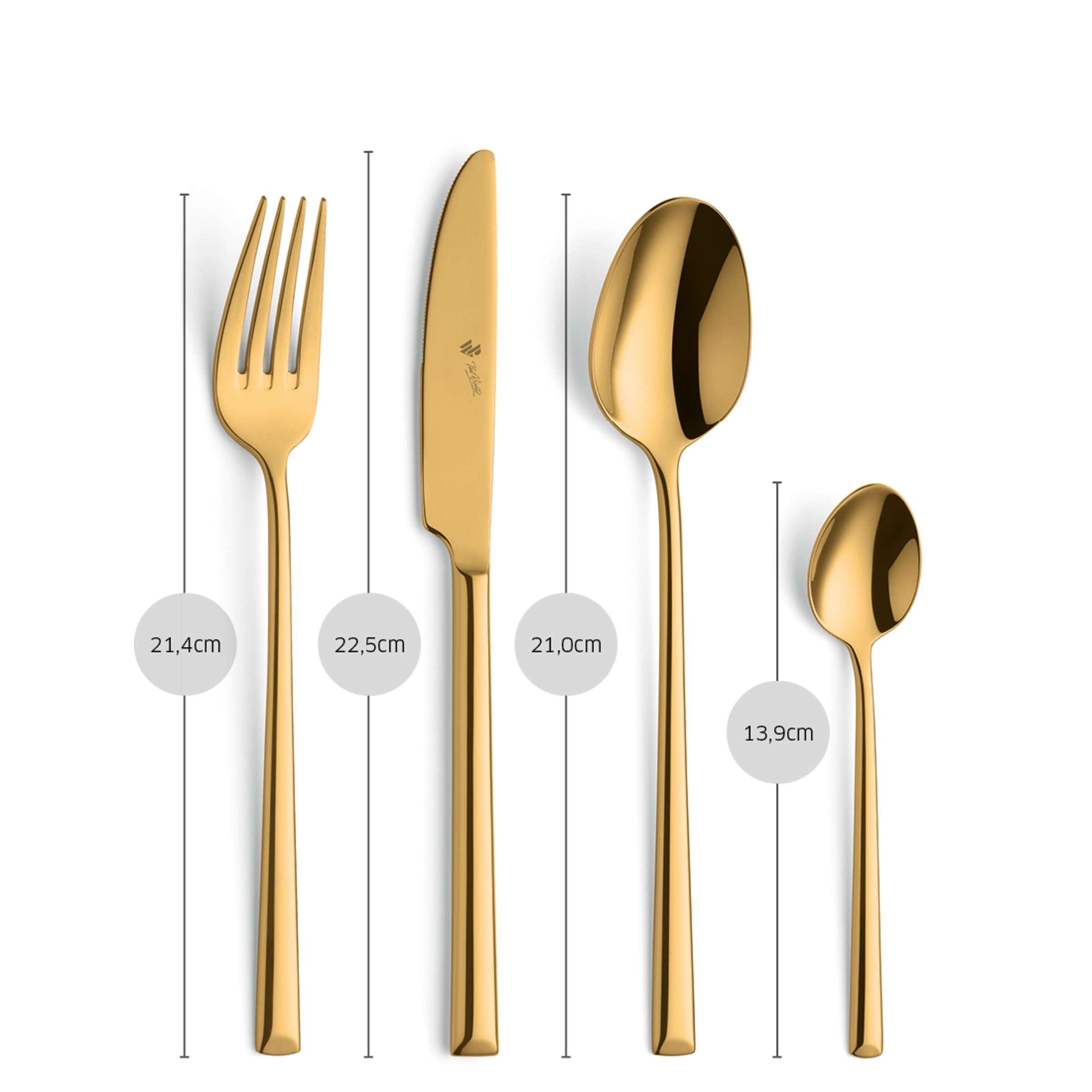 VIVENDI Besteckset 24-teilig PVD gold
